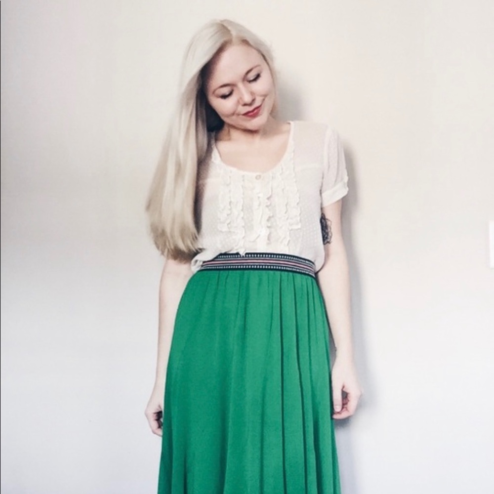 Anthropologie Maxi Skirt